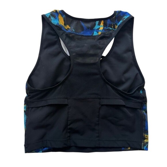 Nike ACG Crop Top AOP CU0262-010 Blue Black Size XS Sport Bra Compression - Picture 9 of 10